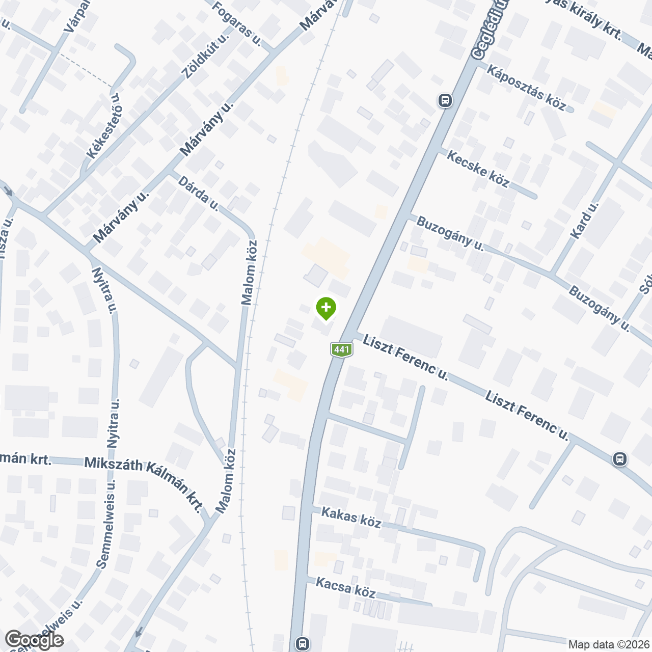 A gyógyszertár címe