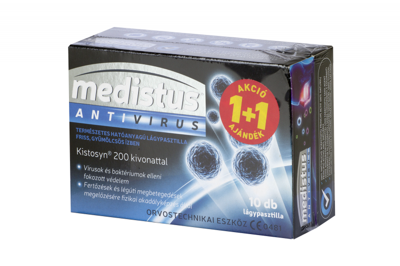 Medistus® Antivirus lágypasztilla 10+10x