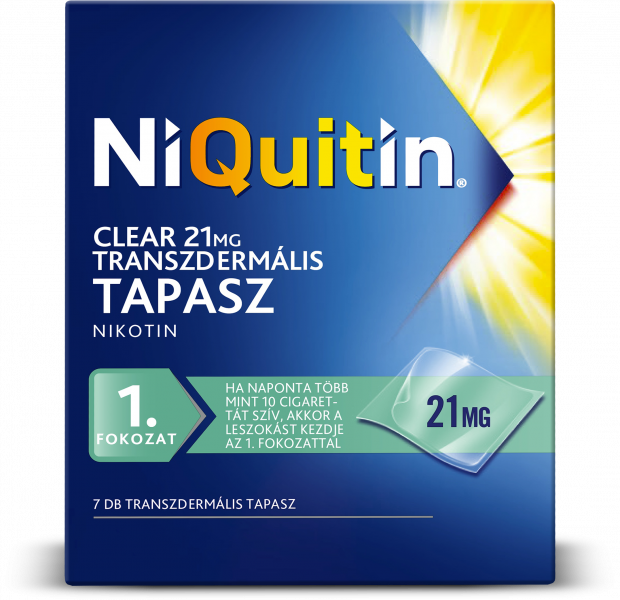 NiQuitin Clear 21mg transzdermális tapasz 7db 