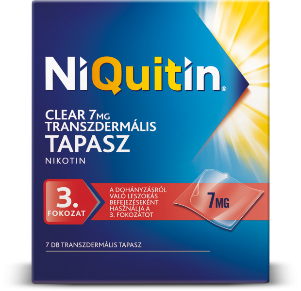 NiQuitin Clear 7mg transzdermális tapasz 7db