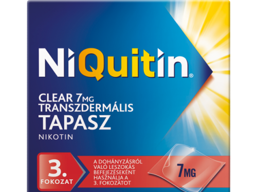 NiQuitin Clear 7mg transzdermális tapasz 7db