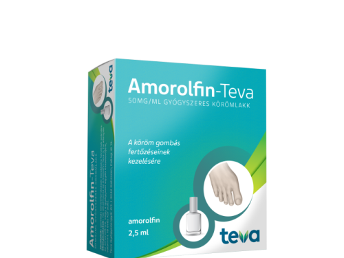 Amorolfin-Teva 50mg/ml gyógyszeres körömlakk 2,5 ml