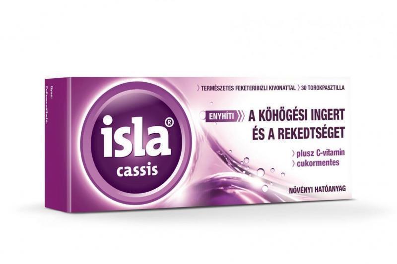 Isla® Cassis torokpasztilla, 30x