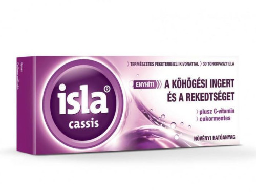 Isla® Cassis torokpasztilla, 30x