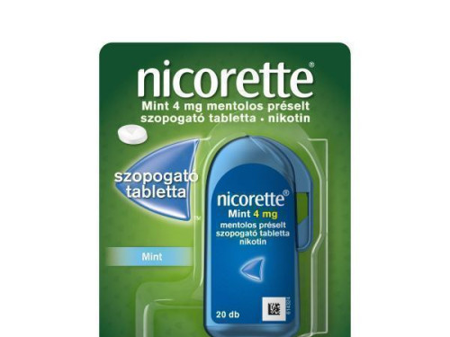  Nicorette Mint 4 mg mentolos préselt szopogató tabletta 20 db