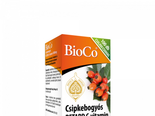 BioCo Csipkebogyós RETARD C-vitamin 1000 mg CSALÁDI CSOMAG 100 db filmtabletta