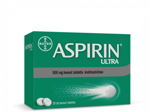 Aspirin Ultra 500 mg bevont tabletta, 20 db