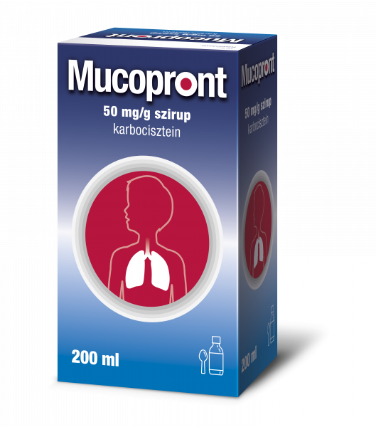 Mucopront 50 mg/g szirup, 200 ml