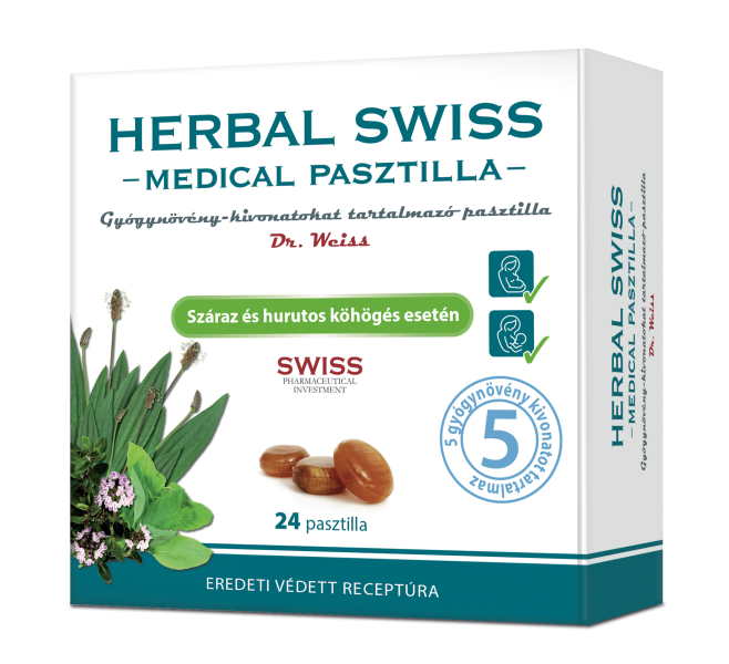 Herbal Swiss Medical pasztilla 24x