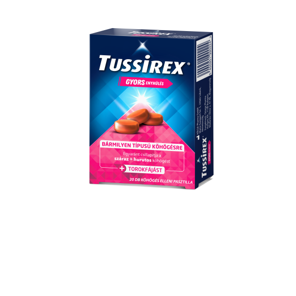 Tussirex pasztilla köhögés ellen 20x