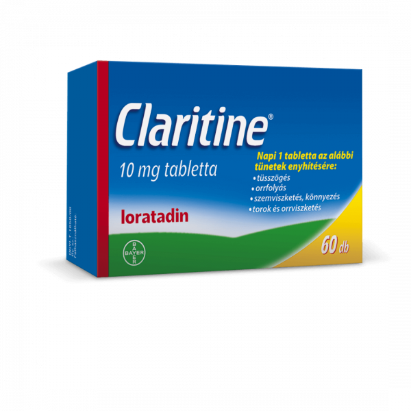 Claritine 10 mg tabletta, 60 db