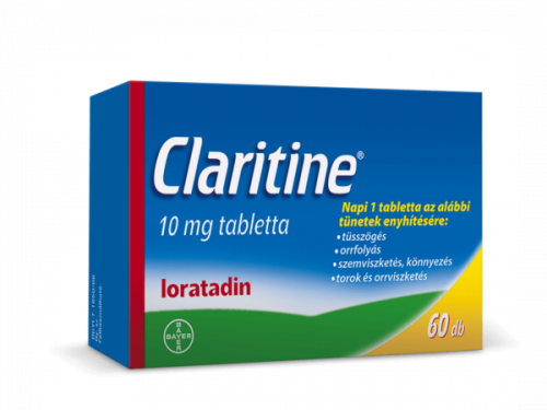 Claritine 10 mg tabletta, 60 db