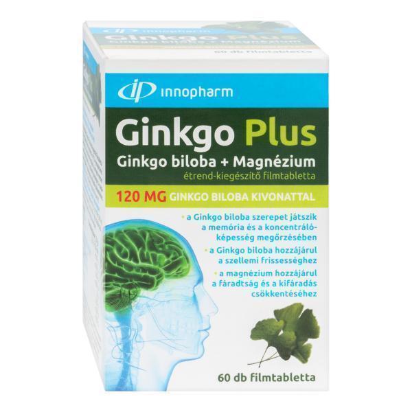 InnoPharm Ginkgo Plus 120 mg+Magnézium filmtabletta 60x