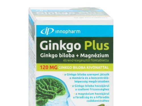 InnoPharm Ginkgo Plus 120 mg+Magnézium filmtabletta 60x