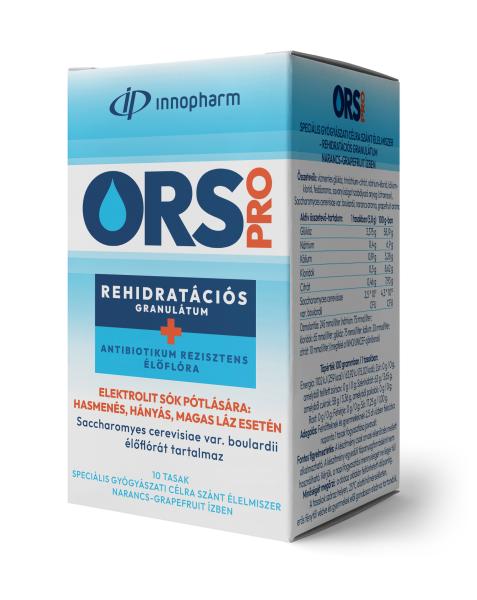InnoPharm ORS PRO rehidratációs granulátum speciális -gyógyászati célra szánt- élelmiszer 10x
