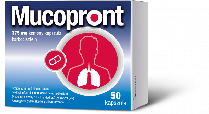 Mucopront  375 mg kemény kapszula, 50 db