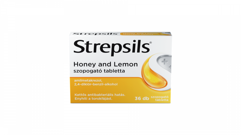 Strepsils Honey and Lemon szopogató tabletta 36db