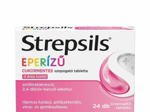 Strepsils eperízű cukormentes szopogató tabletta 24db