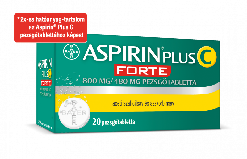 Aspirin Plus C Forte 800 mg/480 mg pezsgőtabletta 20 db