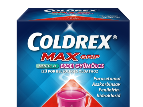 Coldrex MaxGrip menthol és erdei gyümölcs ízű por belsőleges oldathoz 10 db