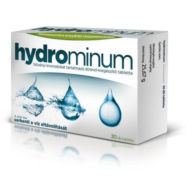 Hydrominum növényi kivonatokat tartalmazó étrend-kiegészítő tabletta, 30 db