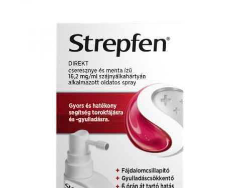 Strepfen DIREKT 16,2 mg/ml szájnyálkahártyán alkalmazott oldatos spray 15ml