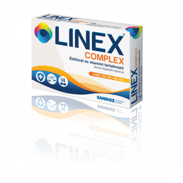 LINEX® COMPLEX Élőflórát és vitamint tartalmazó étrend-kiegészítő kapszula