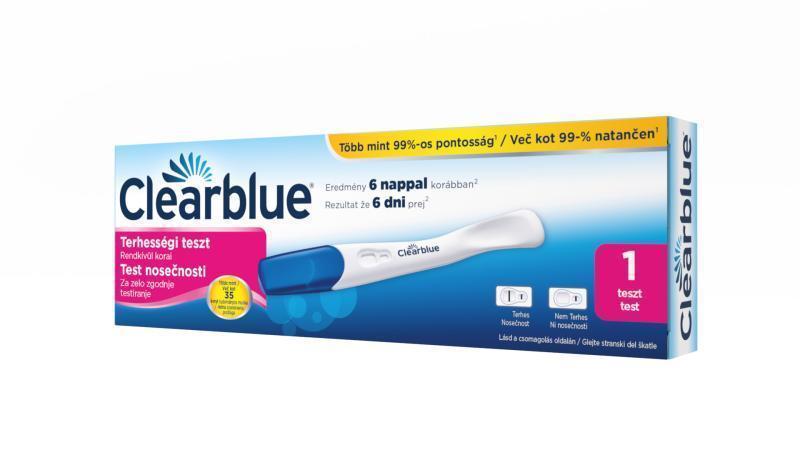 Clearblue terhességi teszt - Rendkívül korai 1x