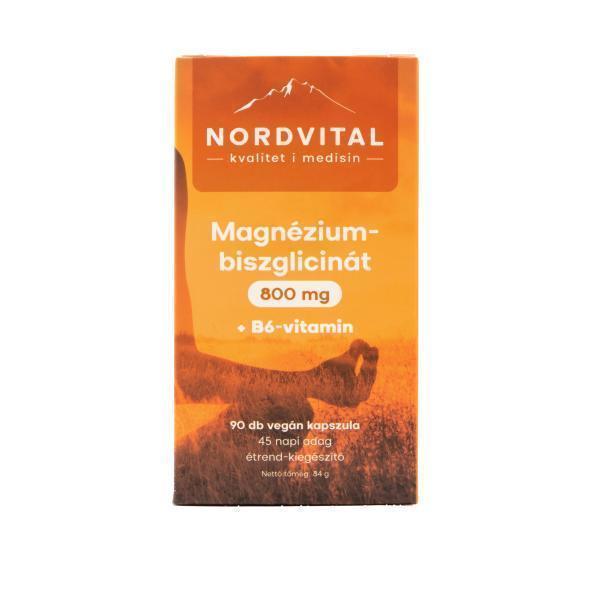 Nordvital Magnézium-biszglicinát 90 db kapszula