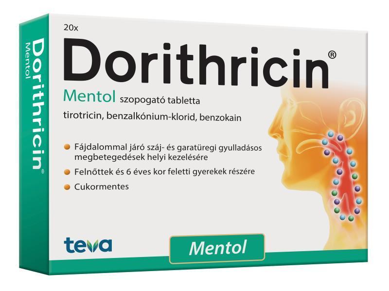 Dorithricin mentol szopogató tabletta