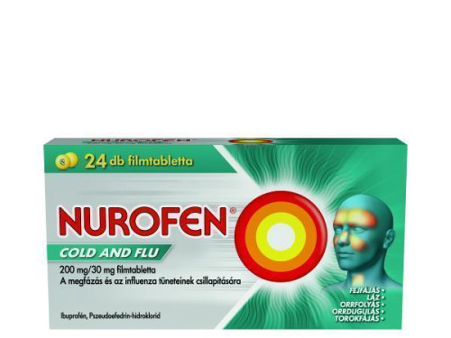 Nurofen Cold and Flu 200 mg/30 mg filmtabletta 24db