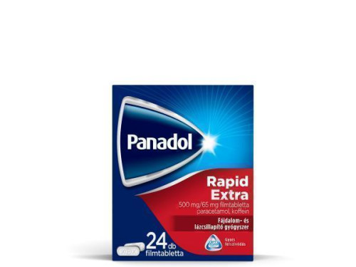 Panadol Rapid Extra 500 mg/65 mg filmtabletta, 24x