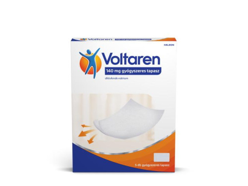Voltaren 140mg gyógyszeres tapasz 5x tasakban 