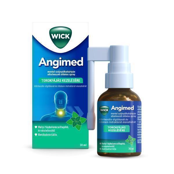 Angimed mentol szájnyálkahártyán alkalmazott oldatos spray 30 ml