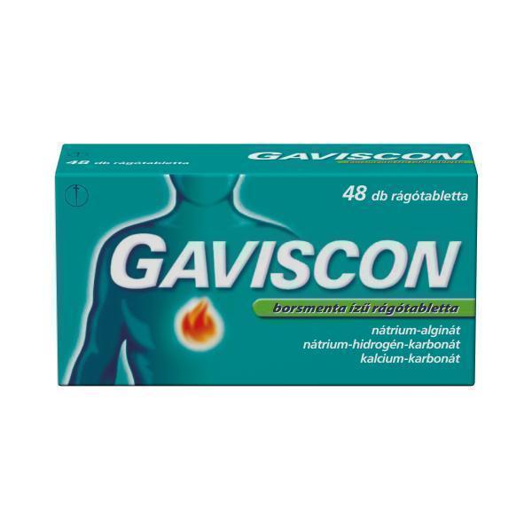 Gaviscon borsmenta ízű rágótabletta 48db