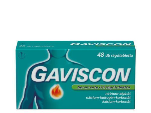 Gaviscon borsmenta ízű rágótabletta 48db