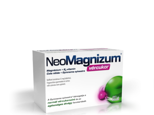 NeoMagnizum vércukor étrendkiegészítő tabletta 50x