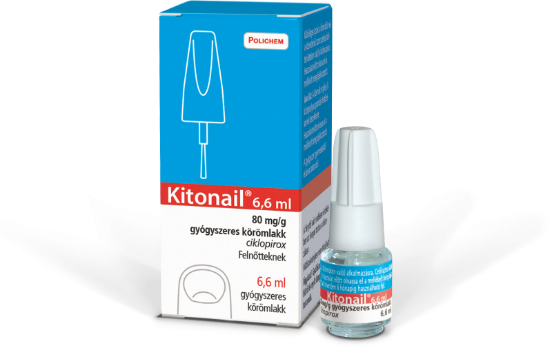Kitonail 80mg/g gyógyszeres körömlakk, 6,6 ml