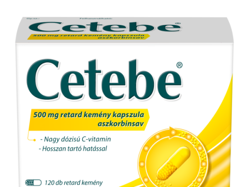 Cetebe 500 mg retard kemény kapszula, 120 db