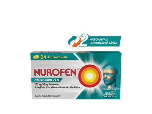 Nurofen Cold and Flu 200 mg/30 mg filmtabletta 24db