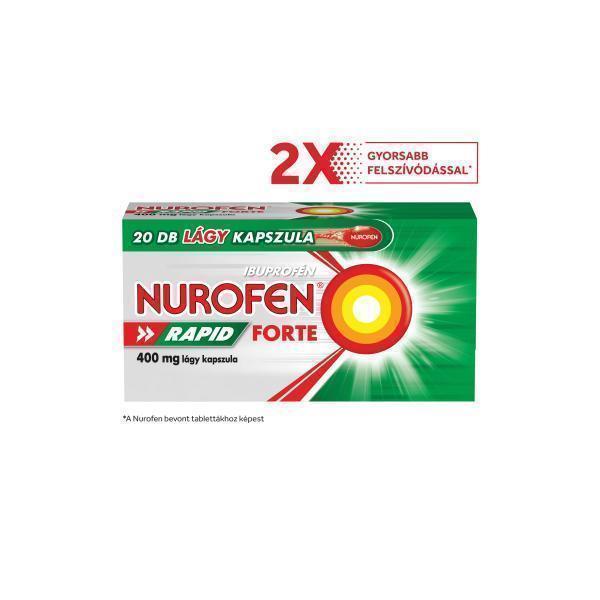 Nurofen Rapid Forte 400 mg lágy kapszula 20db
