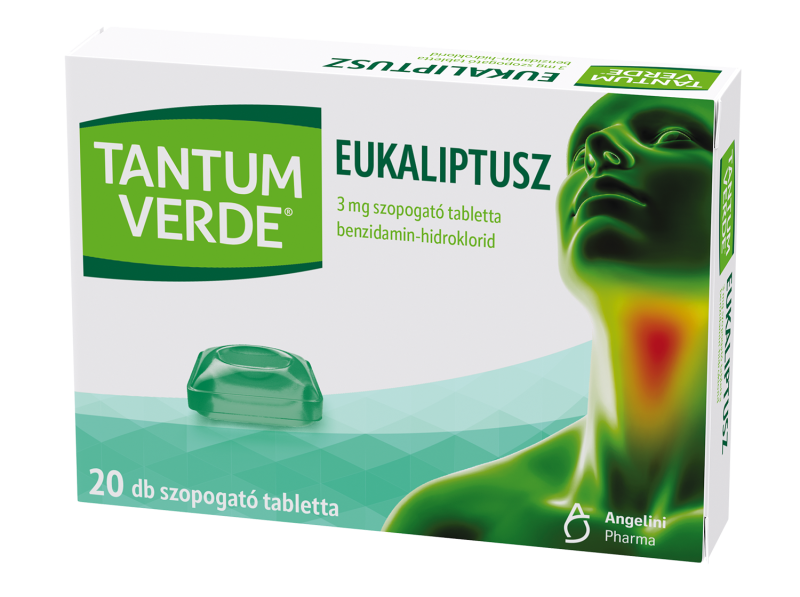 Tantum Verde® eukaliptusz 3mg szopogató tabletta, 20 db