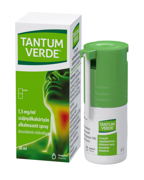 Tantum Verde® 1,5mg/ml szájnyálkahártyán alkalmazott spray, 30 ml
