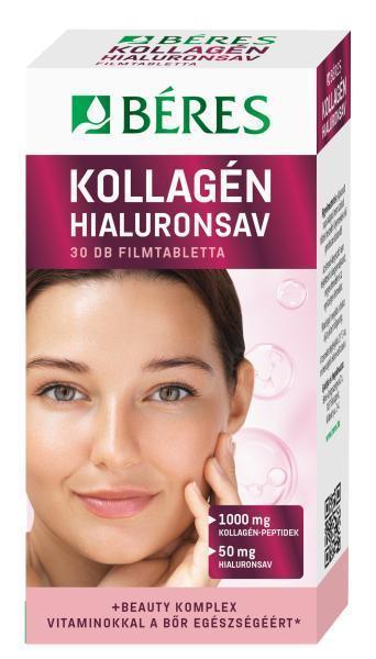 Béres Kollagén-Hialuronsav filmtabletta, 30 db