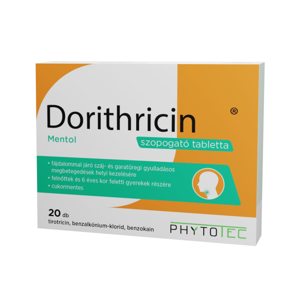 DORITHRICIN MENTOL SZOPOGATÓ TABLETTA 20x
