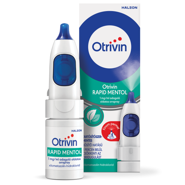 (ÚJ) Otrivin RAPID MENTOL 1 mg/ml adagoló oldatos orrspray, 10 ml