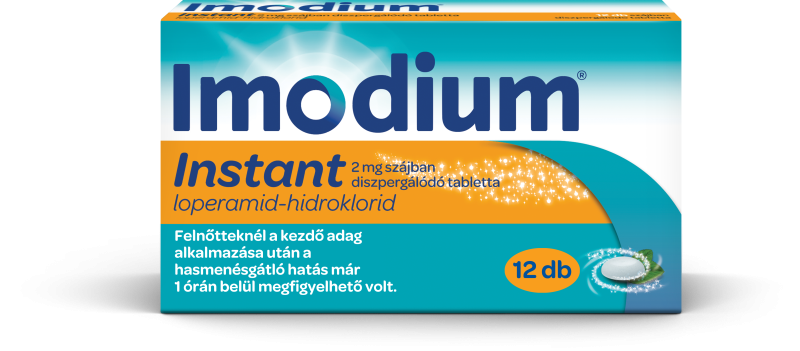 Imodium® Instant 2 mg szájban diszpergálódó tabletta 12 db