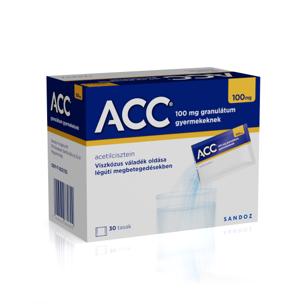 ACC 100 mg granulátum gyermekeknek 30x
