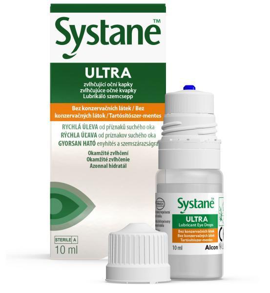Systane® Ultra tartósítószer- mentes lubrikáló szemcsepp 10 ml
