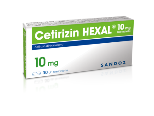CETIRIZIN HEXAL 10 mg filmtabletta 30x